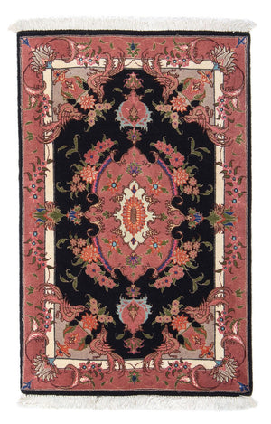 Tappeto Persero - Tabriz - Reale - 90 x 60 cm - blu scuro