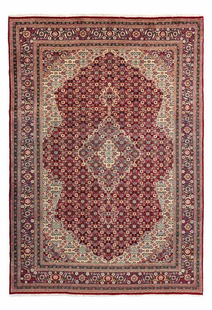 Tappeto Persero - Tabriz - Reale - 292 x 210 cm - rosso scuro