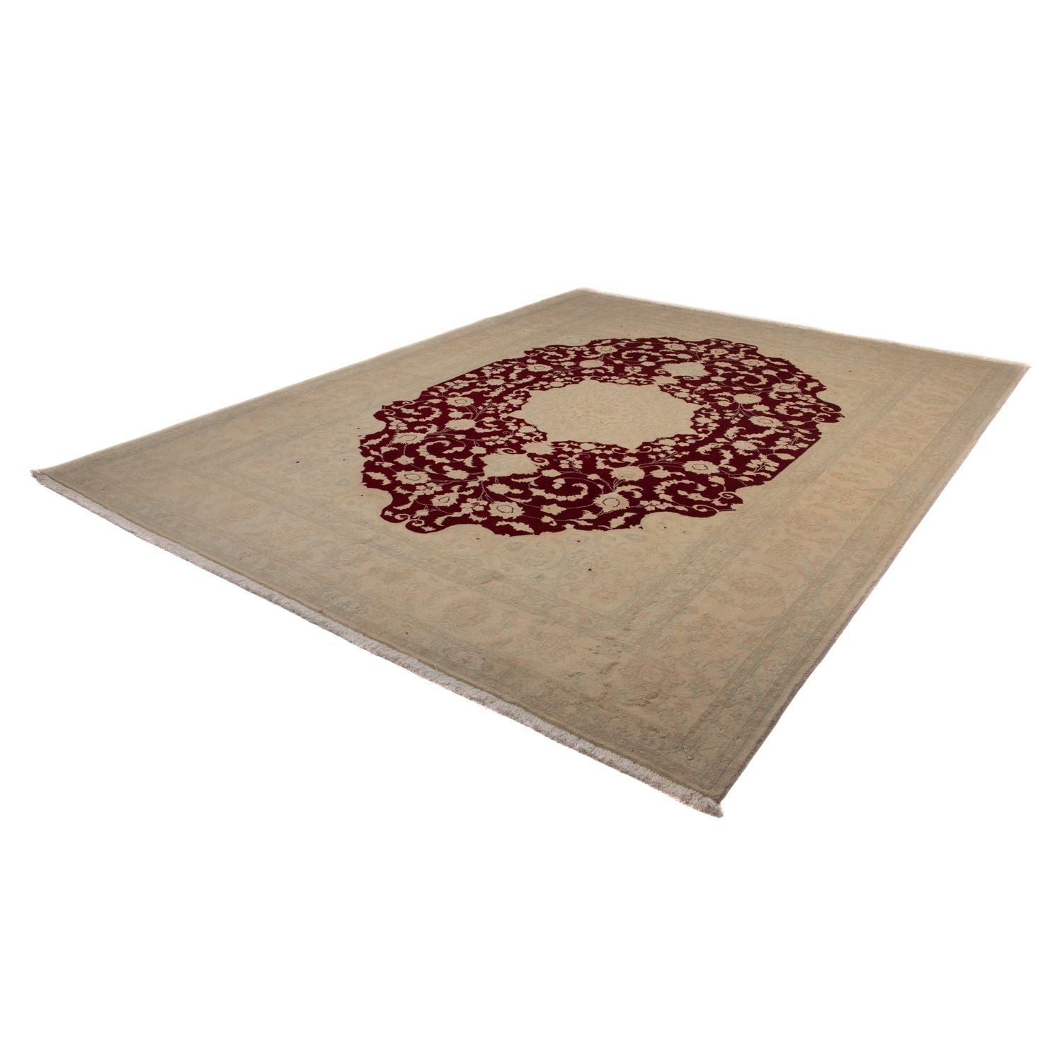 Tappeto Persero - Nain - 328 x 249 cm - rosso scuro
