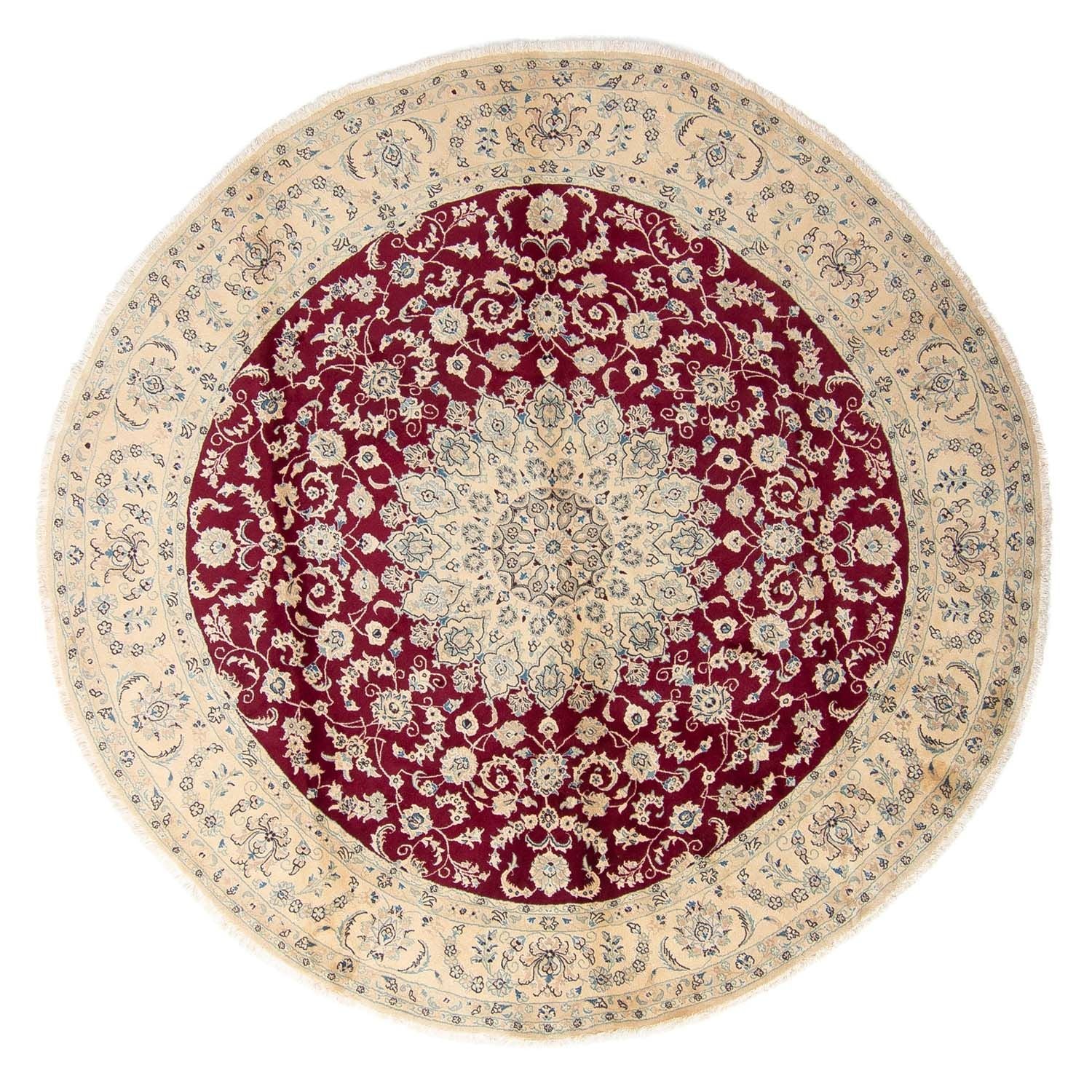 Tappeto Persero - Nain rotondo  - 295 x 295 cm - rosso scuro