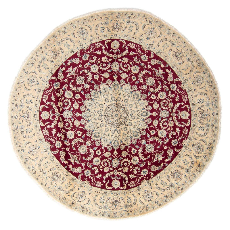 Tappeto Persero - Nain rotondo  - 295 x 295 cm - rosso scuro