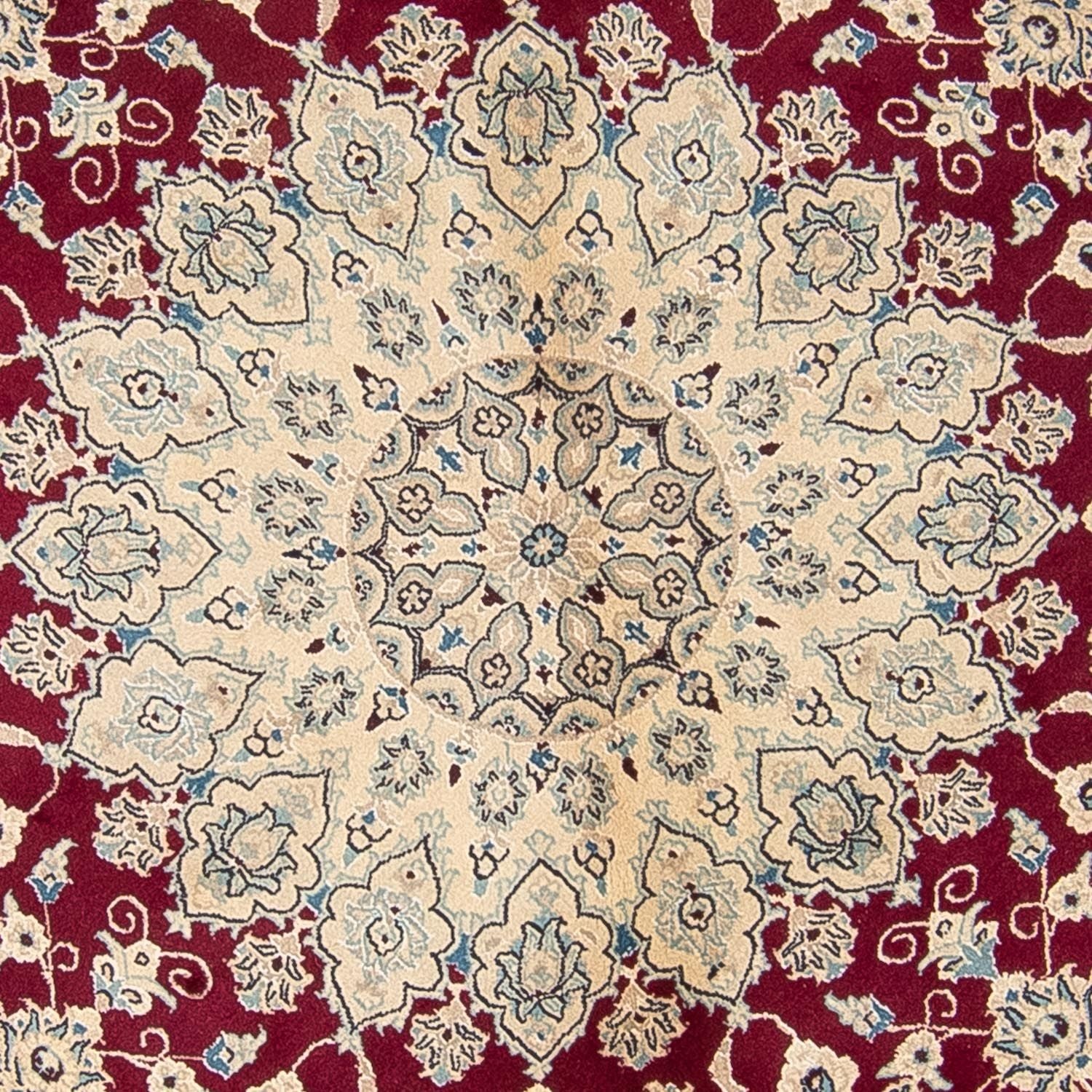 Tappeto Persero - Nain rotondo  - 295 x 295 cm - rosso scuro