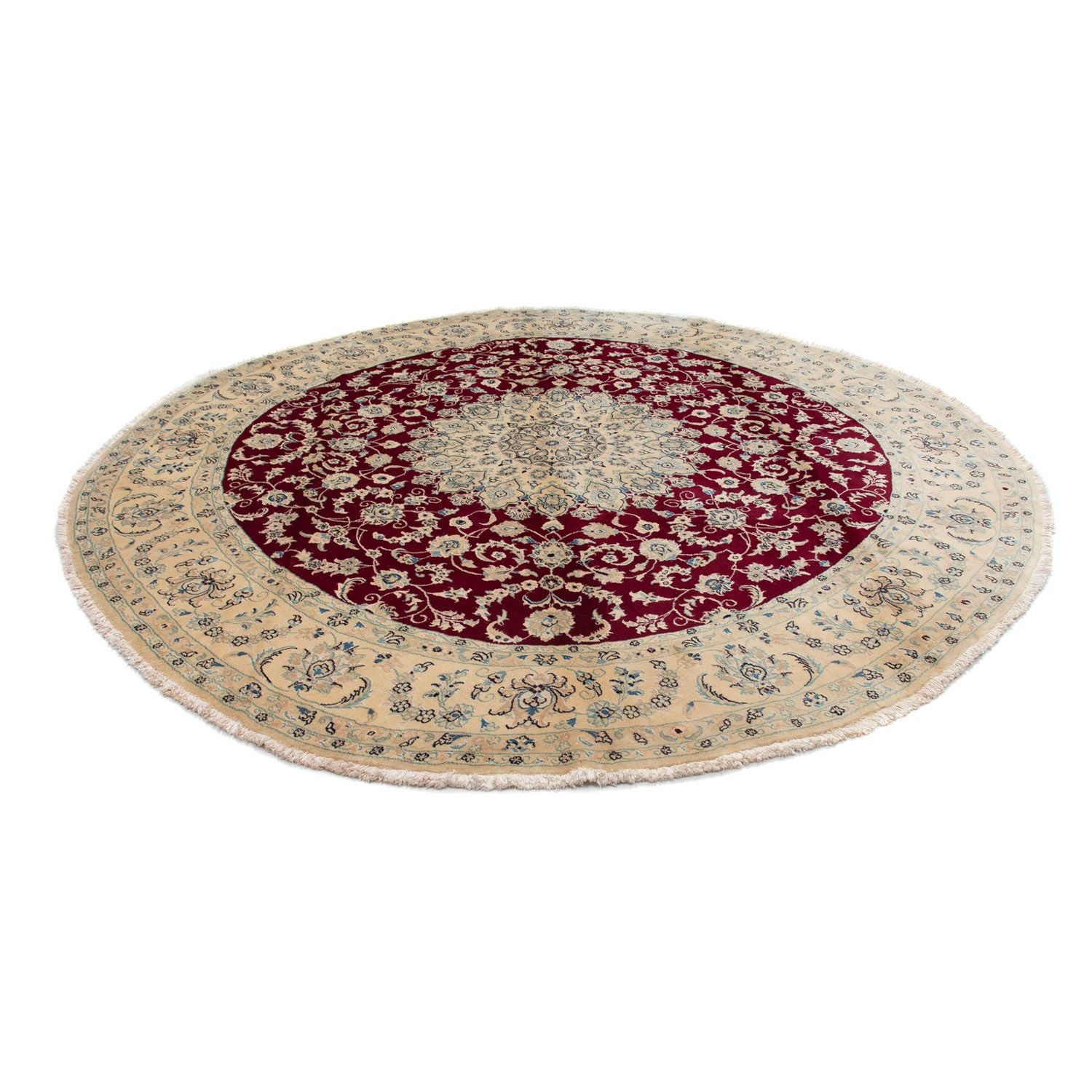 Tappeto Persero - Nain rotondo  - 295 x 295 cm - rosso scuro