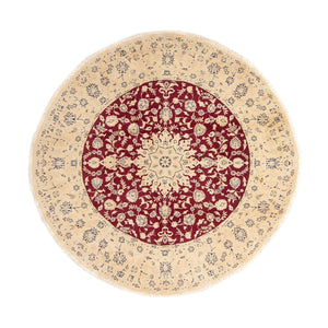 Tappeto Persero - Nain rotondo  - 242 x 242 cm - rosso scuro