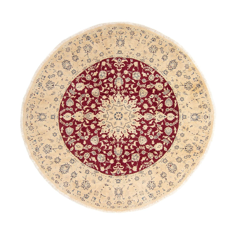 Tappeto Persero - Nain rotondo  - 242 x 242 cm - rosso scuro