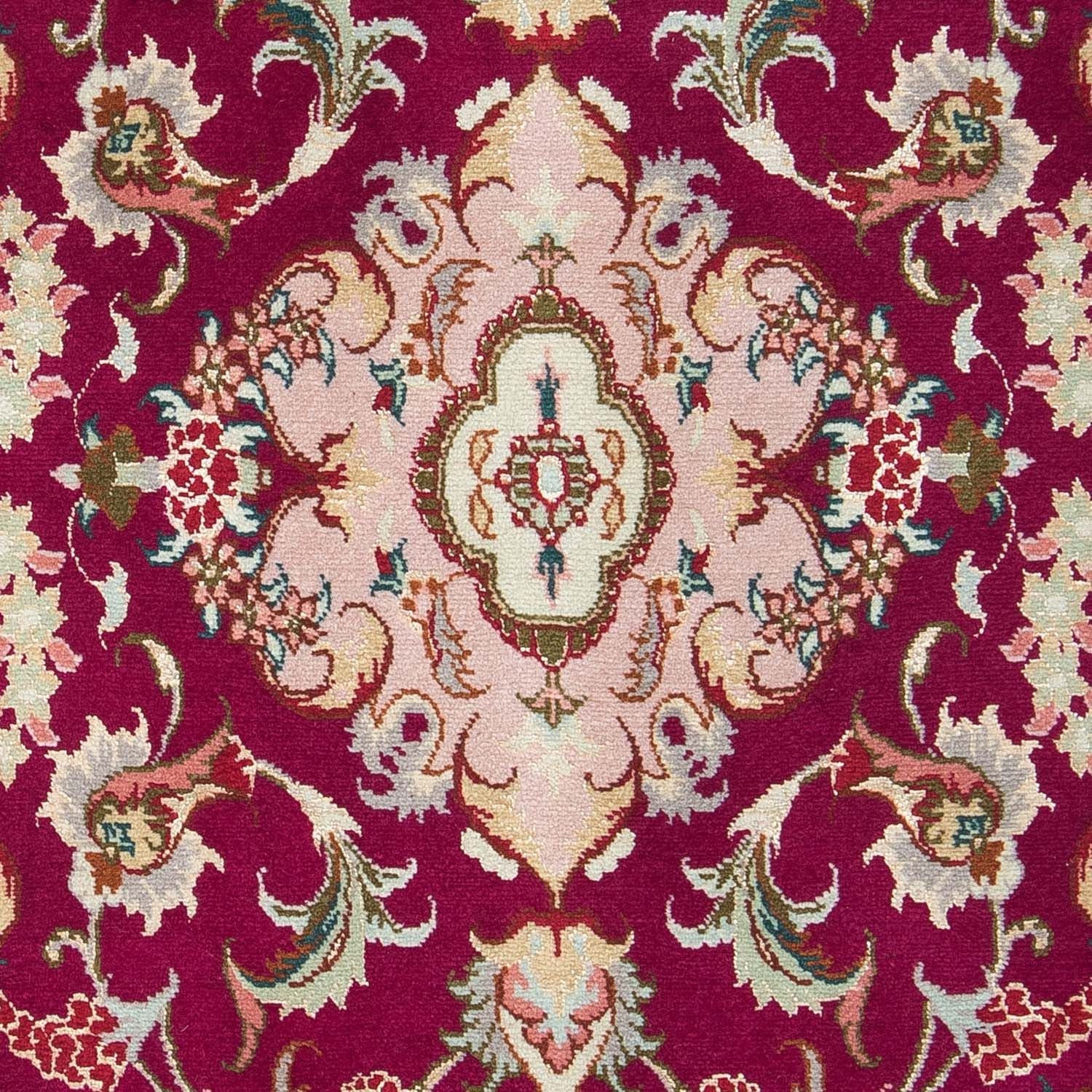Tappeto Persero - Tabriz - Reale - 90 x 60 cm - rosso scuro