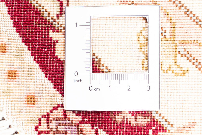 Tappeto Persero - Tabriz - Reale rotondo  - 155 x 155 cm - rosso scuro