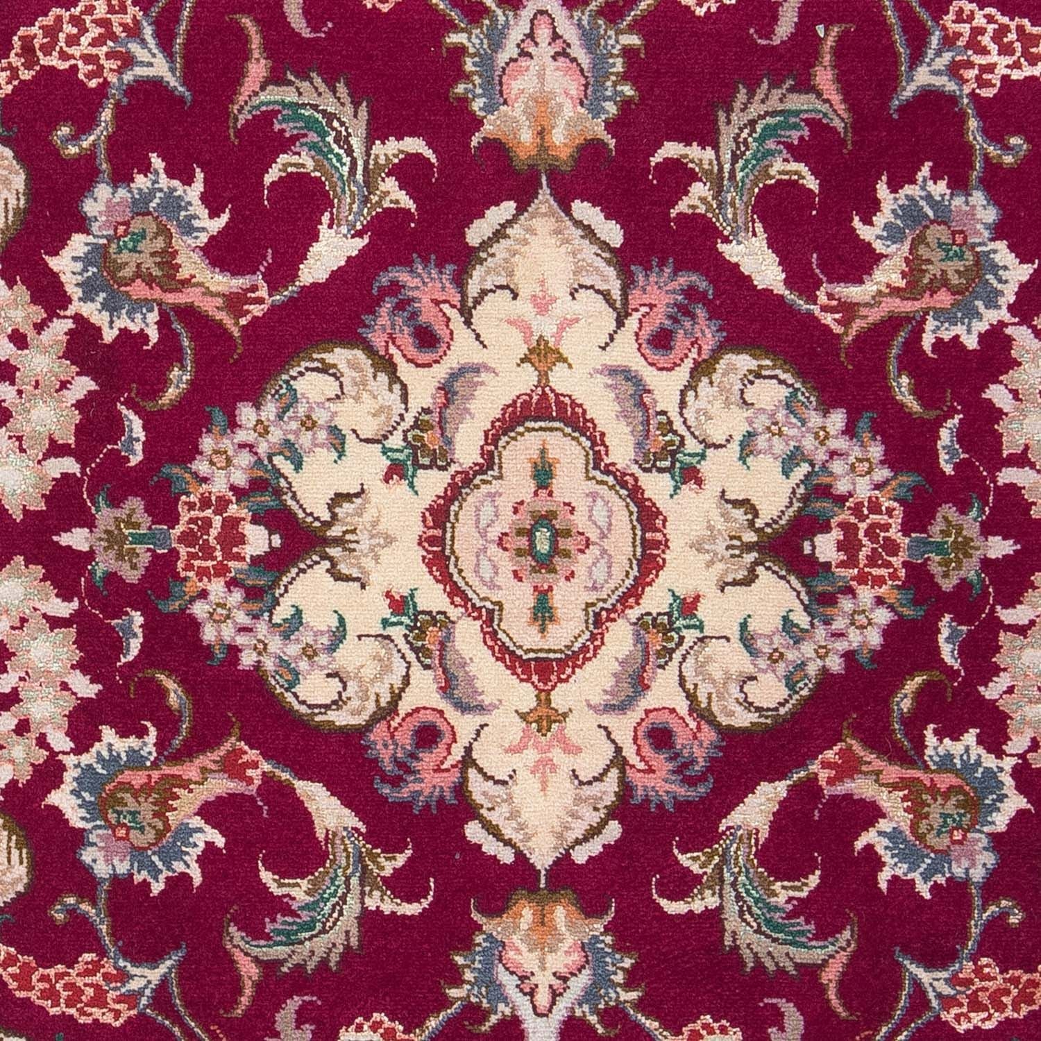 Tappeto Persero - Tabriz - Reale - 90 x 60 cm - rosso scuro