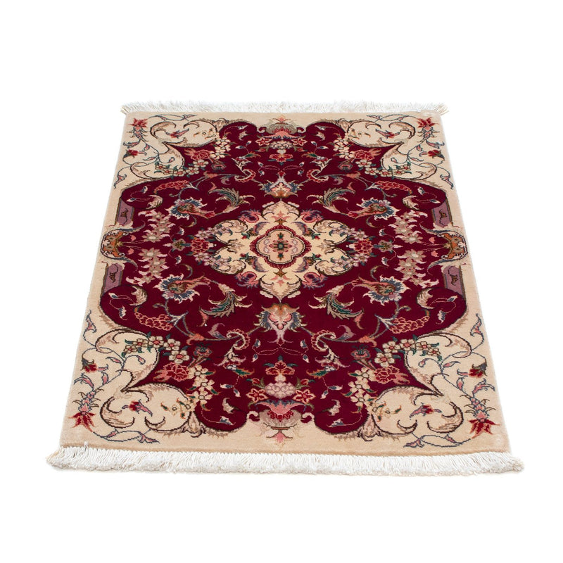 Tappeto Persero - Tabriz - Reale - 90 x 60 cm - rosso scuro