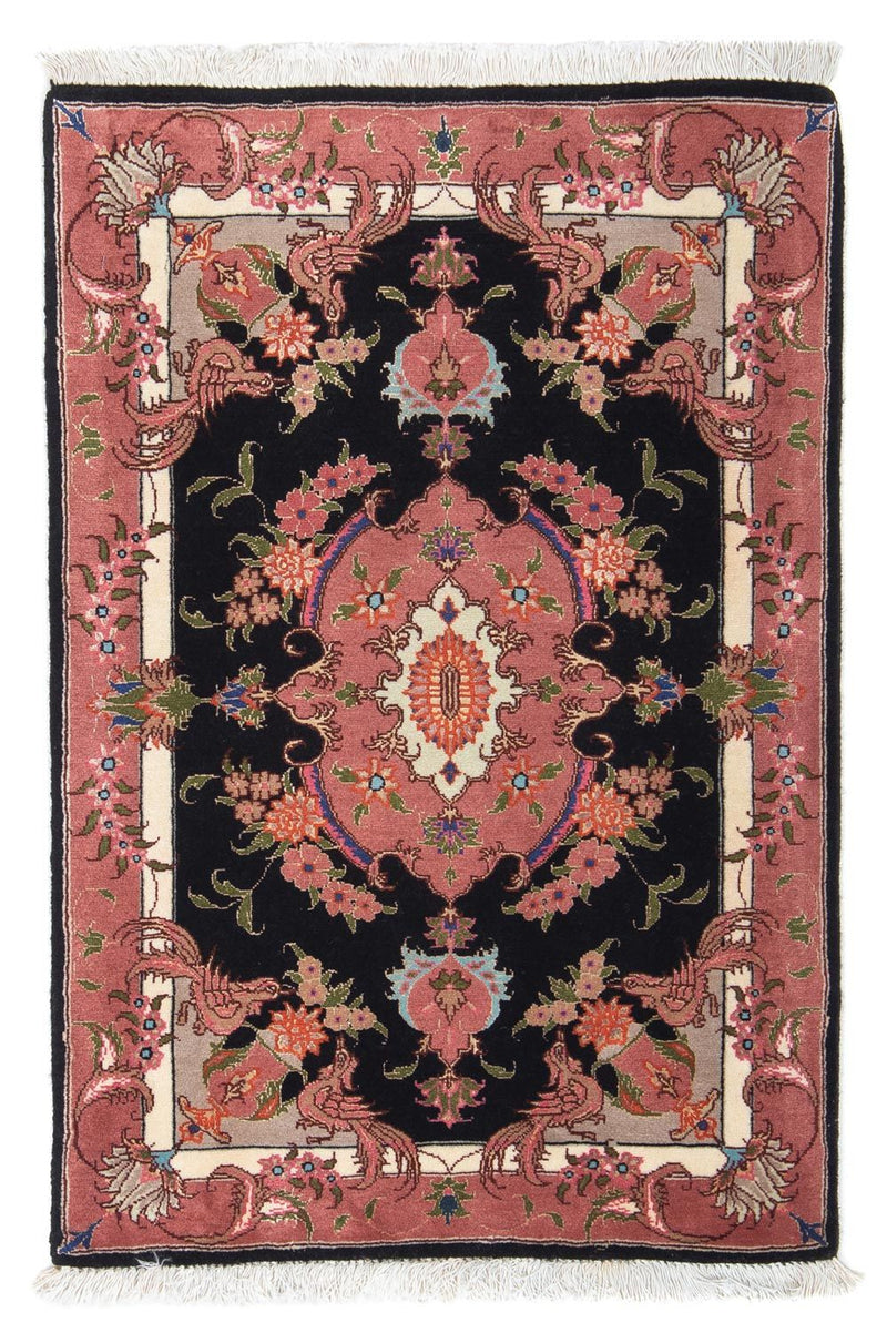 Tappeto Persero - Tabriz - Reale - 90 x 60 cm - blu scuro