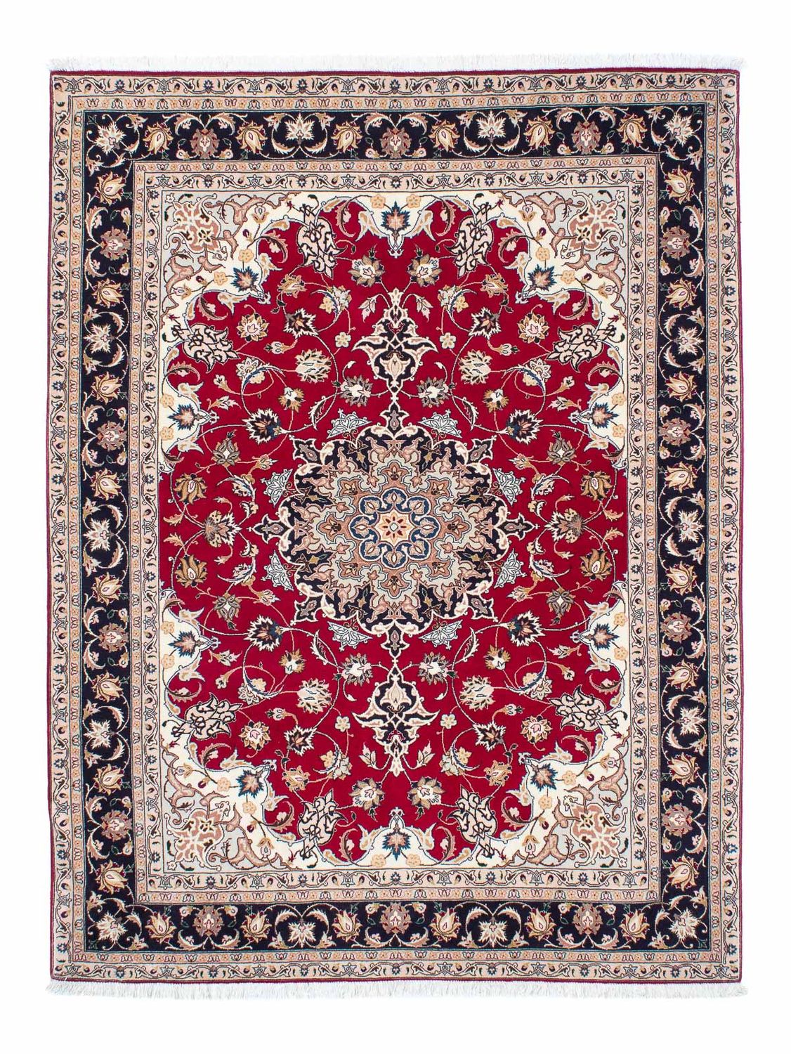 Tappeto Persero - Tabriz - Reale - 202 x 152 cm - rosso