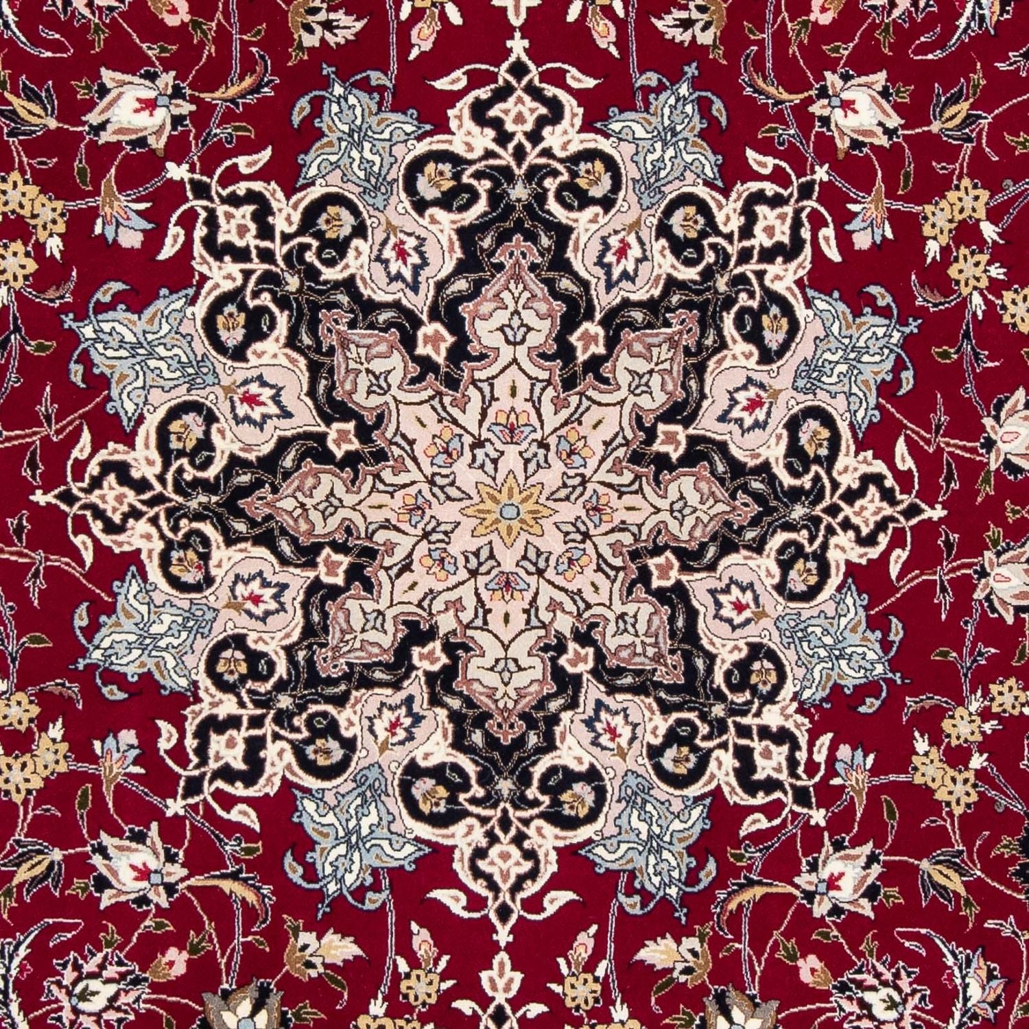 Tappeto Persero - Tabriz - Reale - 318 x 205 cm - rosso scuro