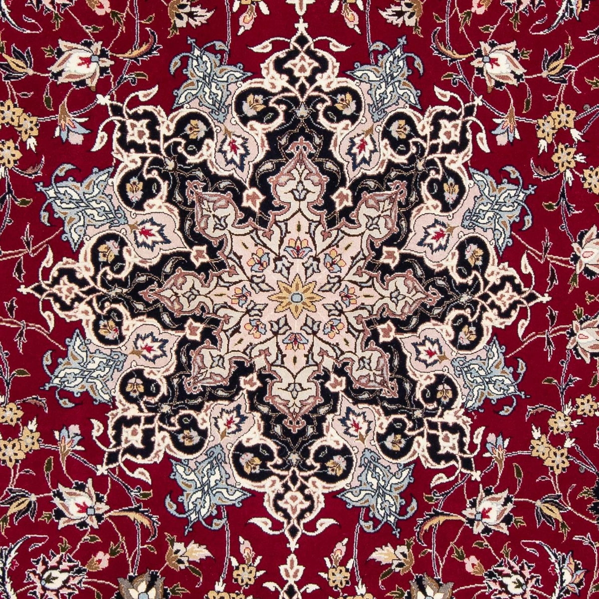 Tappeto Persero - Tabriz - Reale - 318 x 205 cm - rosso scuro