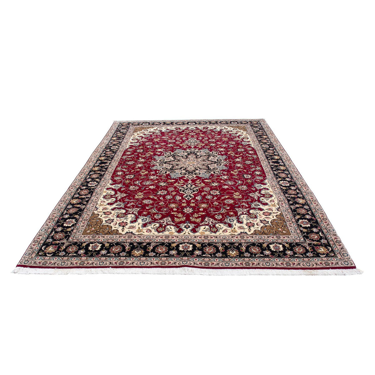 Tappeto Persero - Tabriz - Reale - 318 x 205 cm - rosso scuro