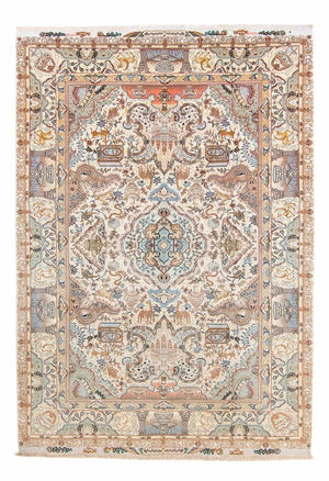 Tappeto Persero - Tabriz - Premio - 306 x 209 cm - beige