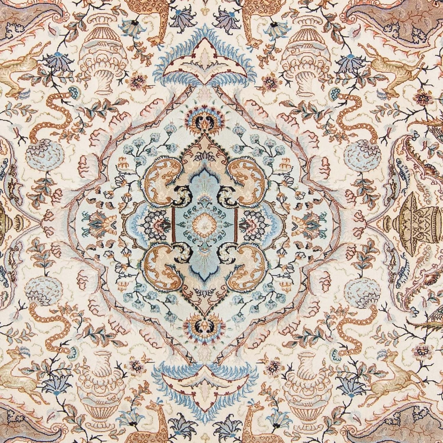 Tappeto Persero - Tabriz - Premio - 306 x 209 cm - beige