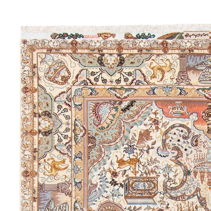 Tappeto Persero - Tabriz - Premio - 306 x 209 cm - beige