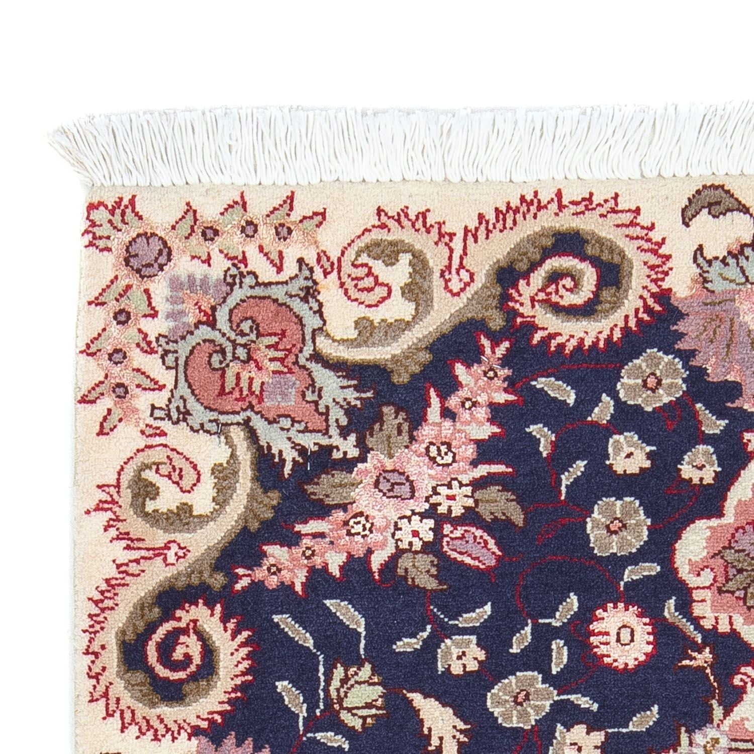 Tappeto Persero - Tabriz - Reale - 90 x 60 cm - blu scuro