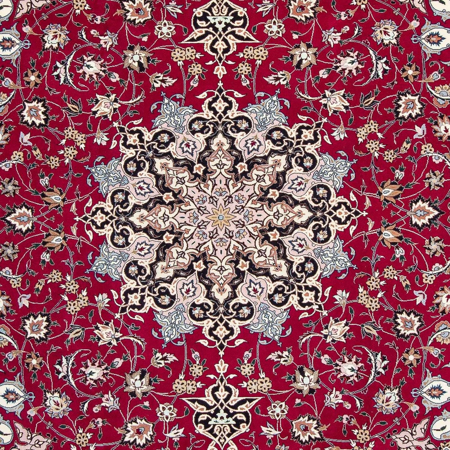 Tappeto Persero - Tabriz - Reale - 316 x 203 cm - rosso scuro