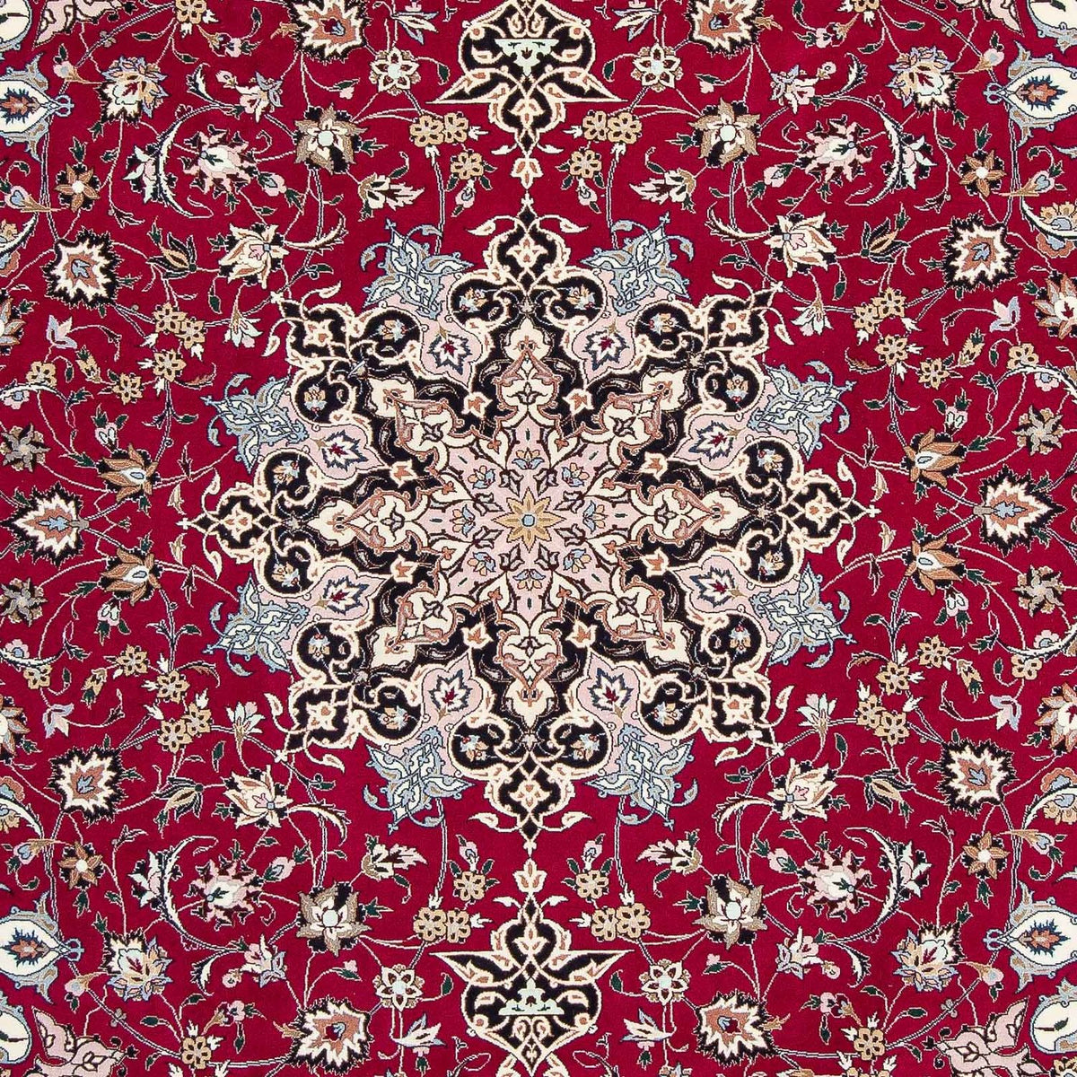 Tappeto Persero - Tabriz - Reale - 316 x 203 cm - rosso scuro