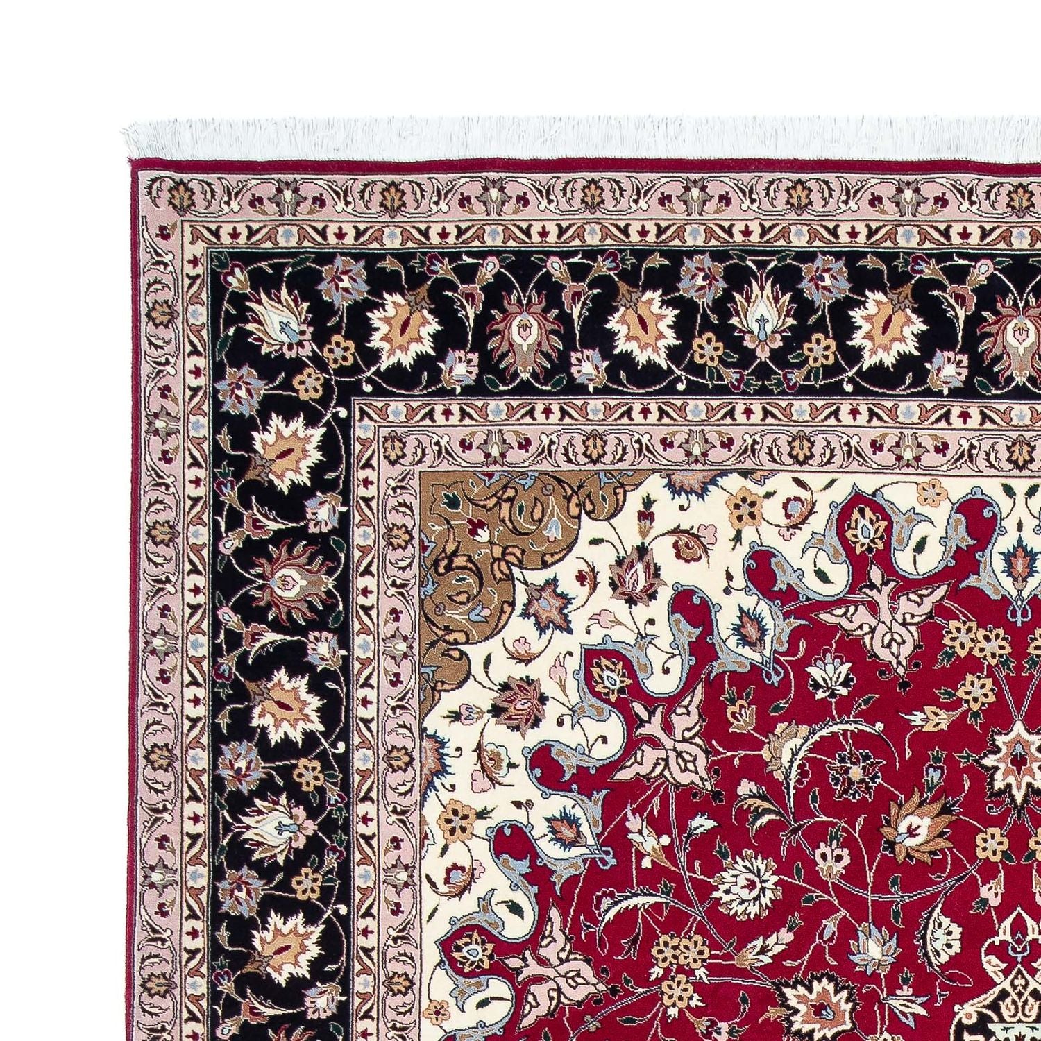 Tappeto Persero - Tabriz - Reale - 316 x 203 cm - rosso scuro