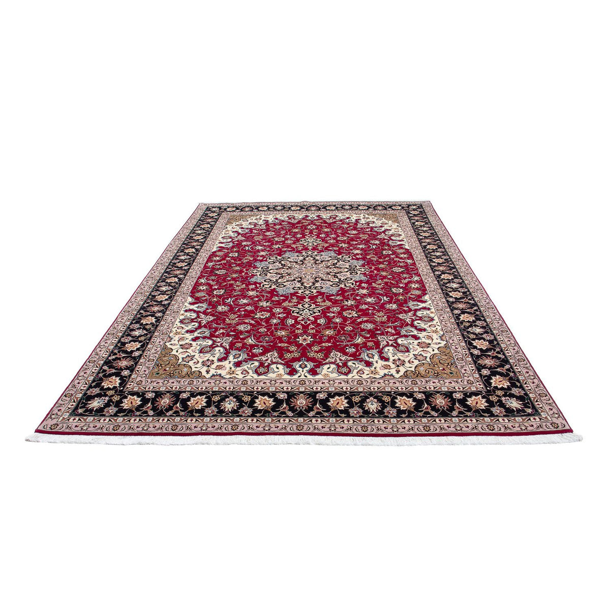 Tappeto Persero - Tabriz - Reale - 316 x 203 cm - rosso scuro