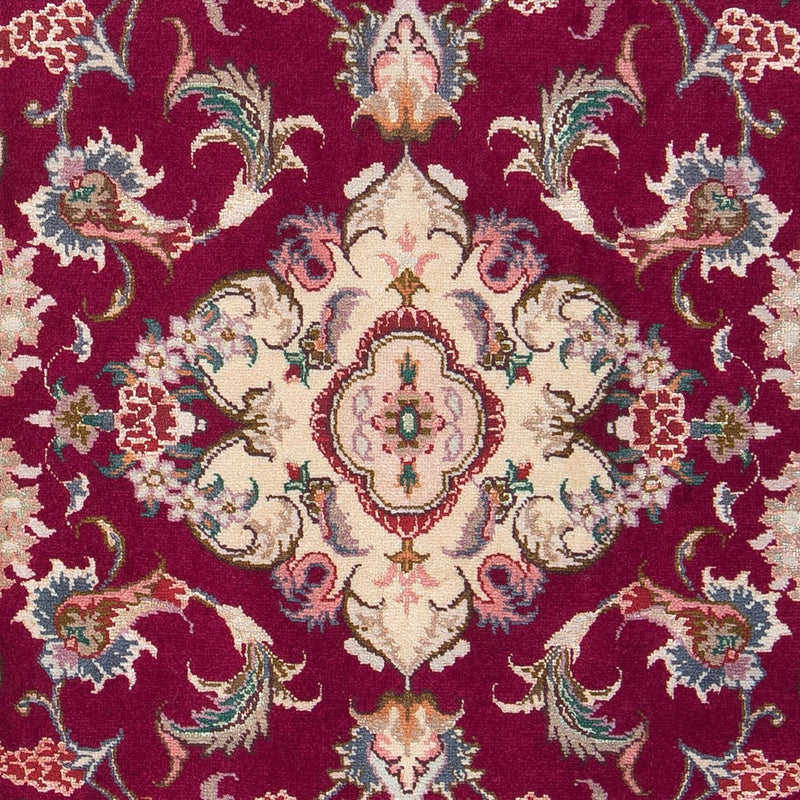 Tappeto Persero - Tabriz - Reale - 90 x 60 cm - rosso scuro