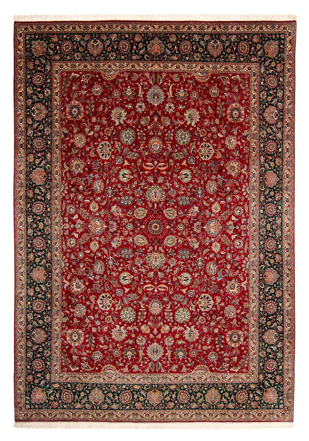 Tappeto Persero - Tabriz - Reale - 388 x 286 cm - rosso scuro