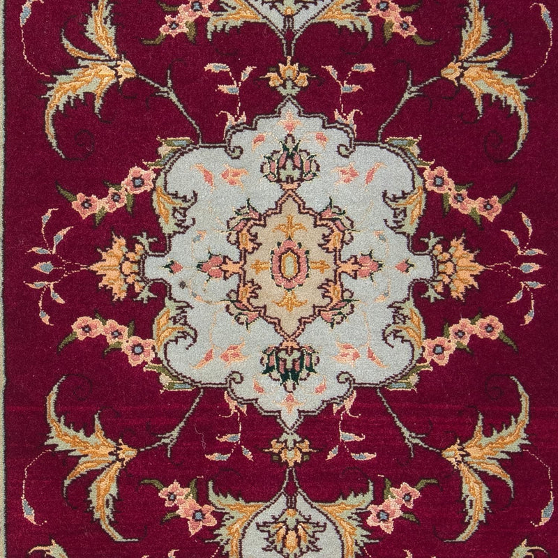 Tappeto Persero - Tabriz - Reale - 90 x 60 cm - rosso scuro
