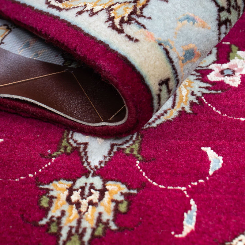Tappeto Persero - Tabriz - Reale - 90 x 60 cm - rosso scuro