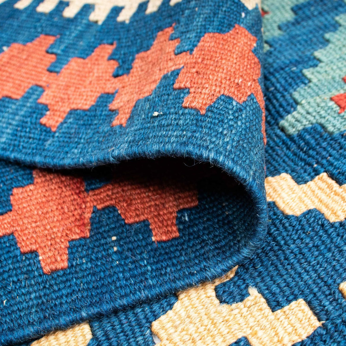 Tappeto Kelim - Orientale - 170 x 128 cm - blu