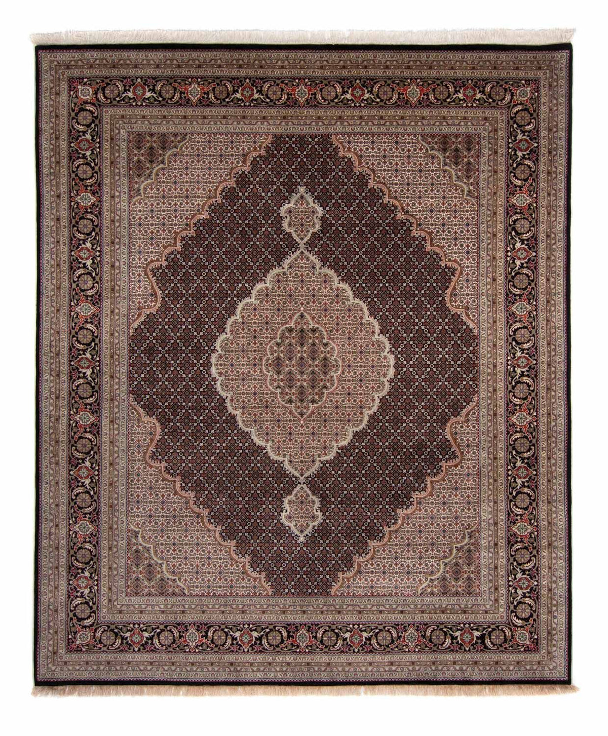 Tappeto Persero - Tabriz - 303 x 249 cm - blu scuro