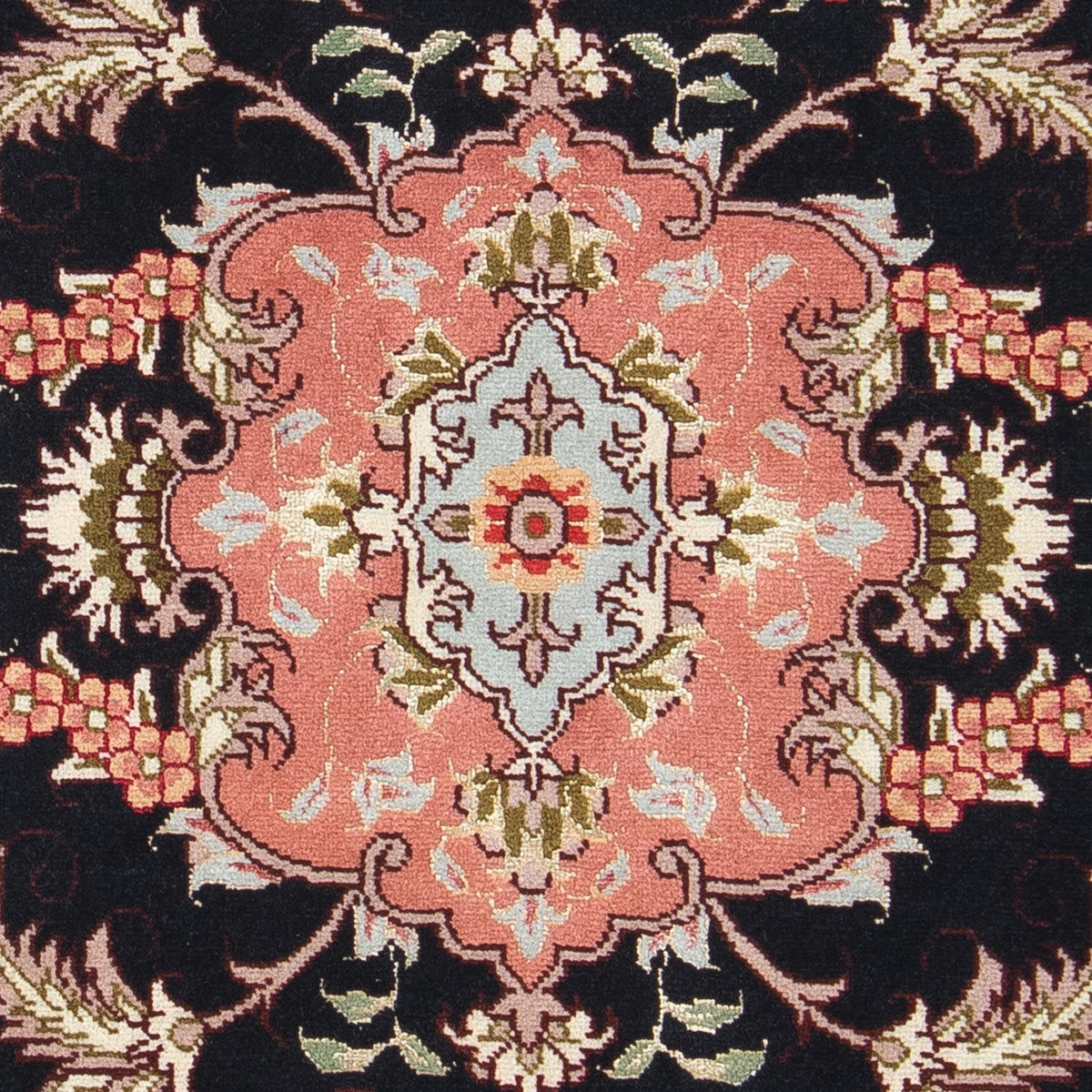 Tappeto Persero - Tabriz - Reale - 90 x 60 cm - blu scuro