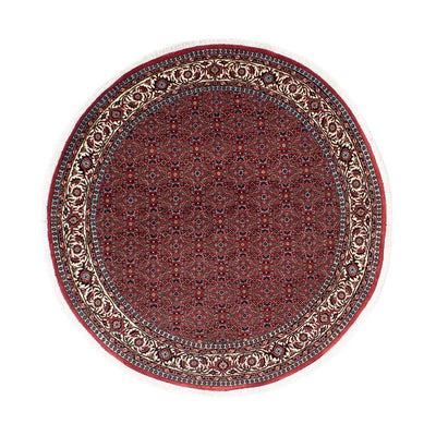 Tappeto Persero - Bidjar rotondo  - 160 x 160 cm - rosso scuro