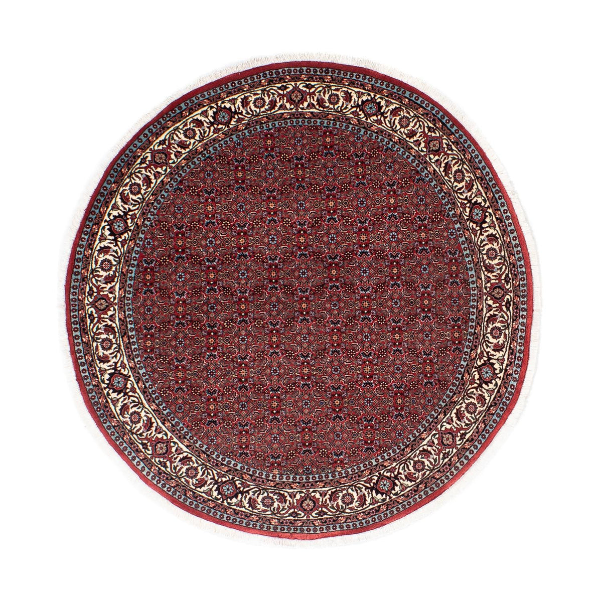 Tappeto Persero - Bidjar rotondo  - 160 x 160 cm - rosso scuro