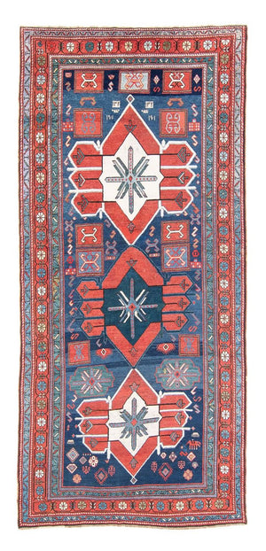 Tappeto corsia Tappeto Persero - Nomade - 380 x 170 cm - blu scuro