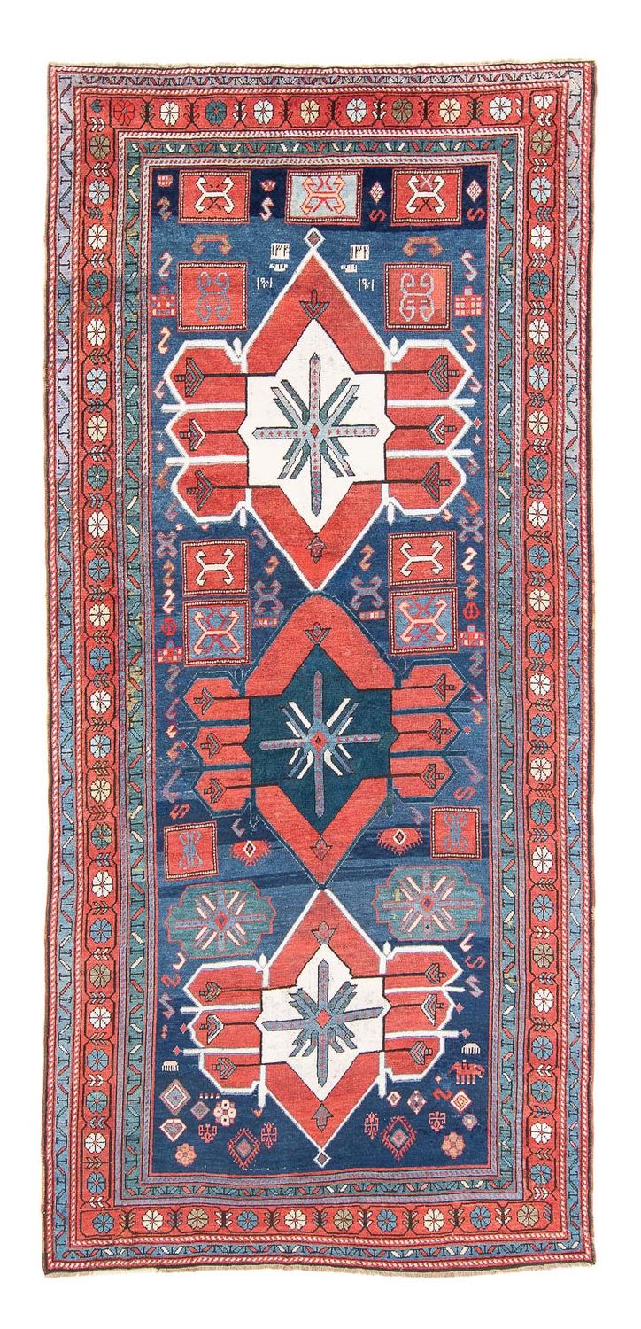 Tappeto corsia Tappeto Persero - Nomade - 380 x 170 cm - blu scuro