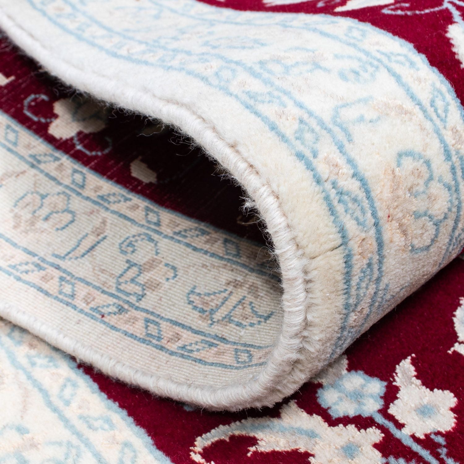 Tappeto corsia Tappeto Persero - Nain - 382 x 83 cm - rosso scuro