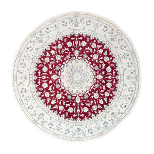 Tappeto Persero - Nain rotondo  - 293 x 293 cm - rosso scuro