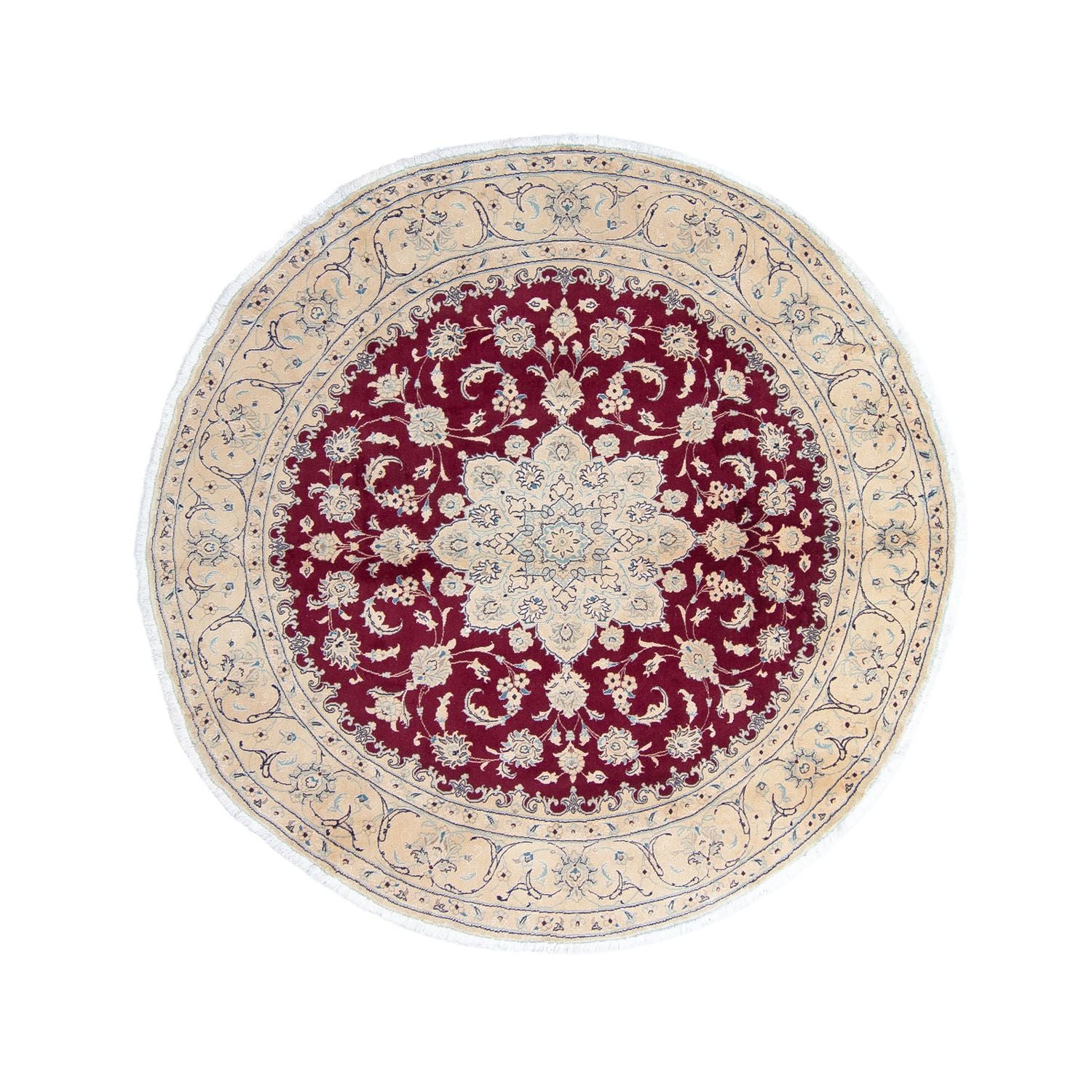 Tappeto Persero - Nain rotondo  - 246 x 246 cm - rosso scuro