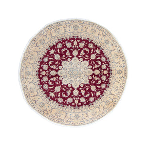 Tappeto Persero - Nain rotondo  - 246 x 246 cm - rosso scuro