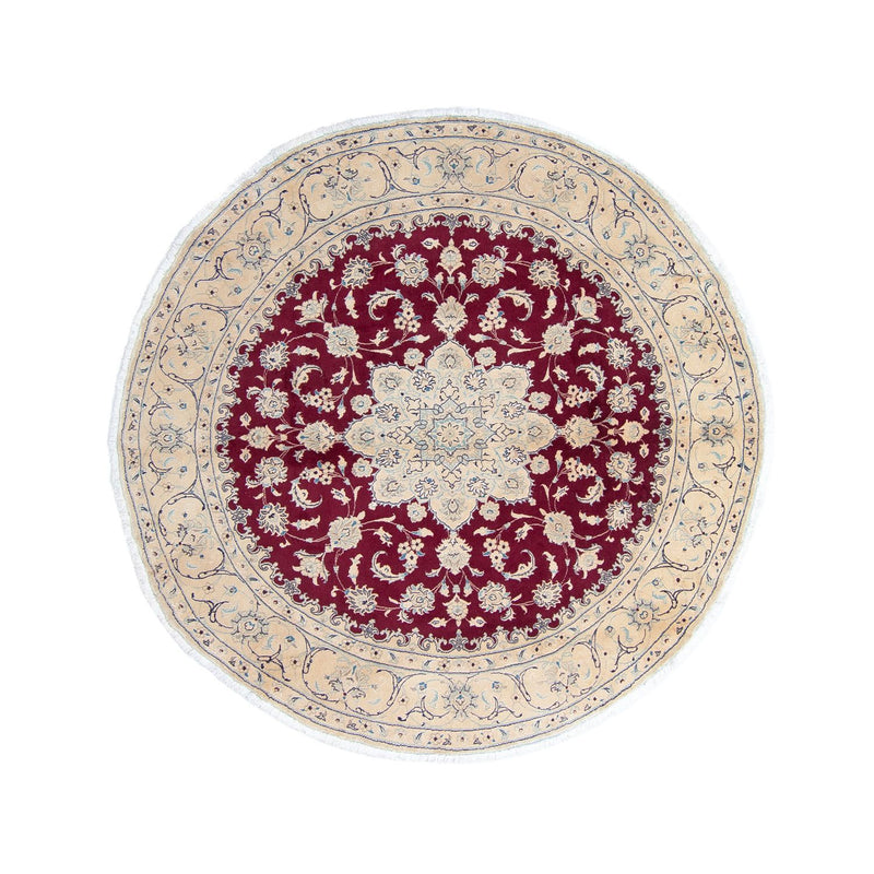 Tappeto Persero - Nain rotondo  - 246 x 246 cm - rosso scuro