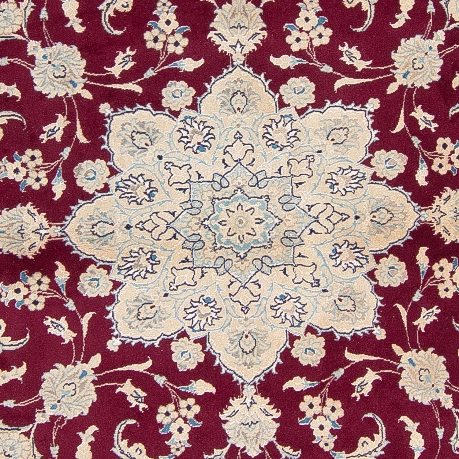Tappeto Persero - Nain rotondo  - 246 x 246 cm - rosso scuro