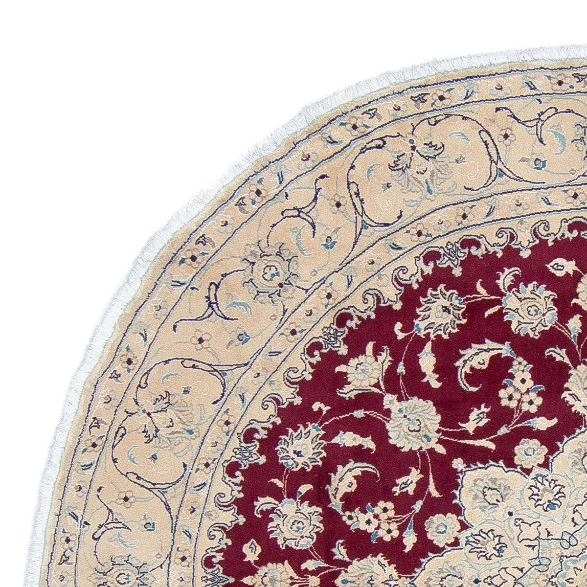 Tappeto Persero - Nain rotondo  - 246 x 246 cm - rosso scuro