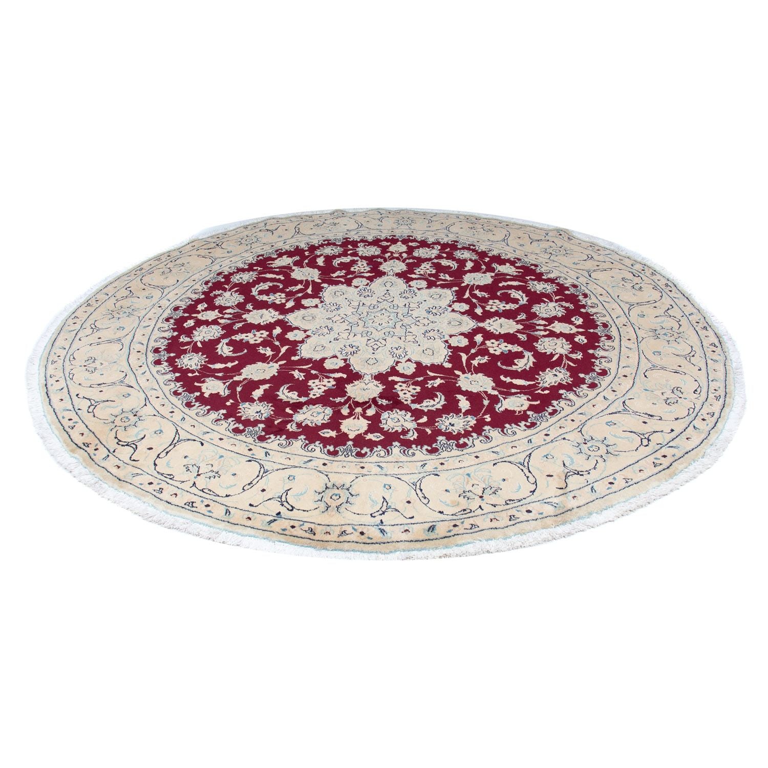 Tappeto Persero - Nain rotondo  - 246 x 246 cm - rosso scuro