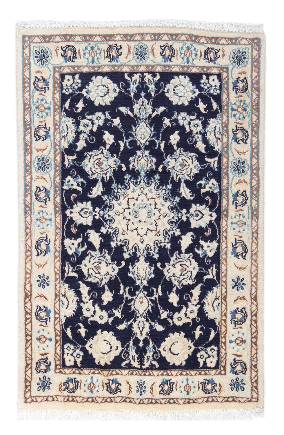Tappeto Persero - Nain - 85 x 55 cm - blu scuro