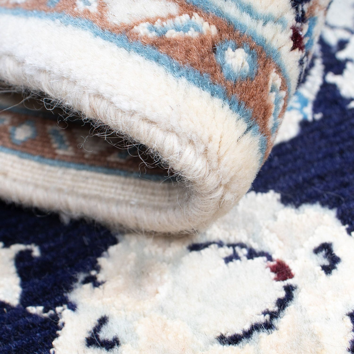 Tappeto Persero - Nain - 85 x 55 cm - blu scuro