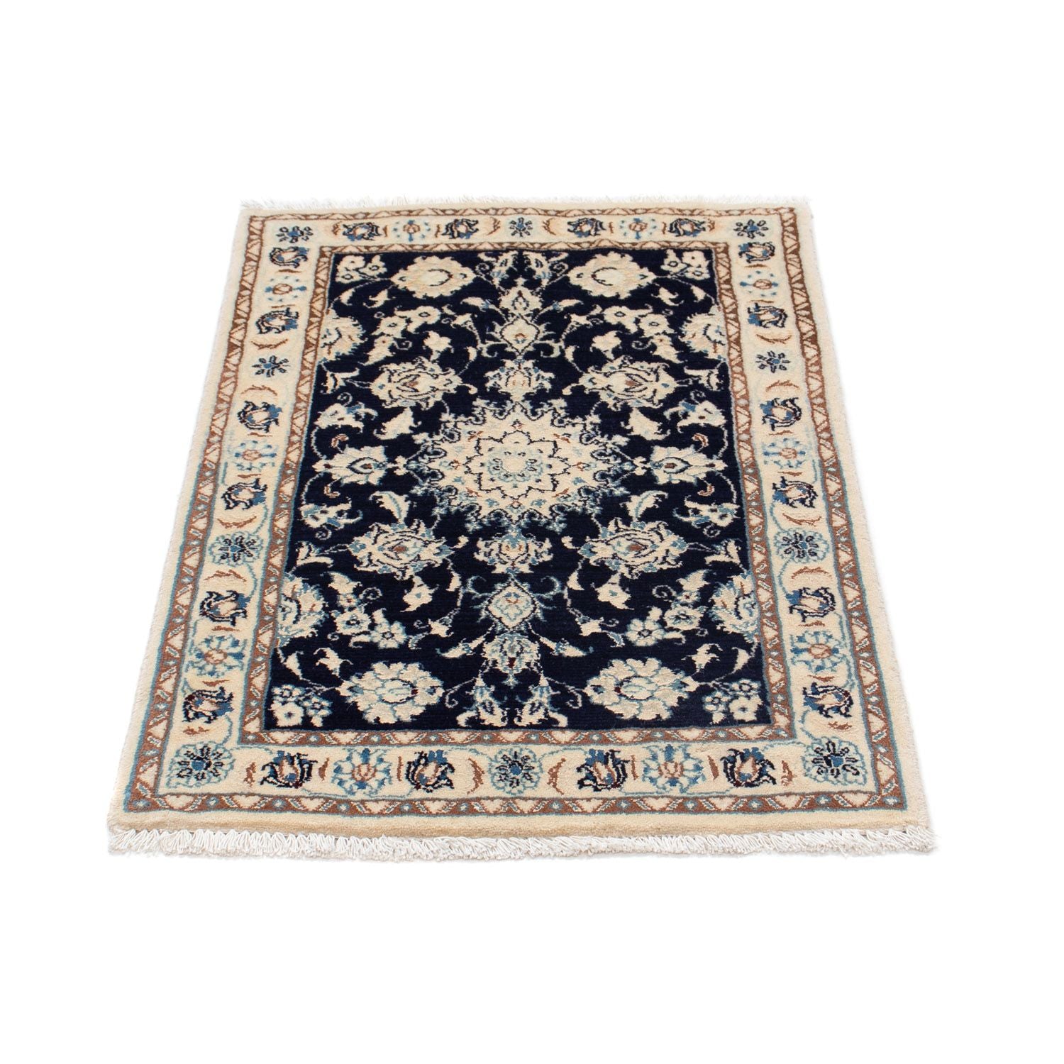Tappeto Persero - Nain - 85 x 55 cm - blu scuro