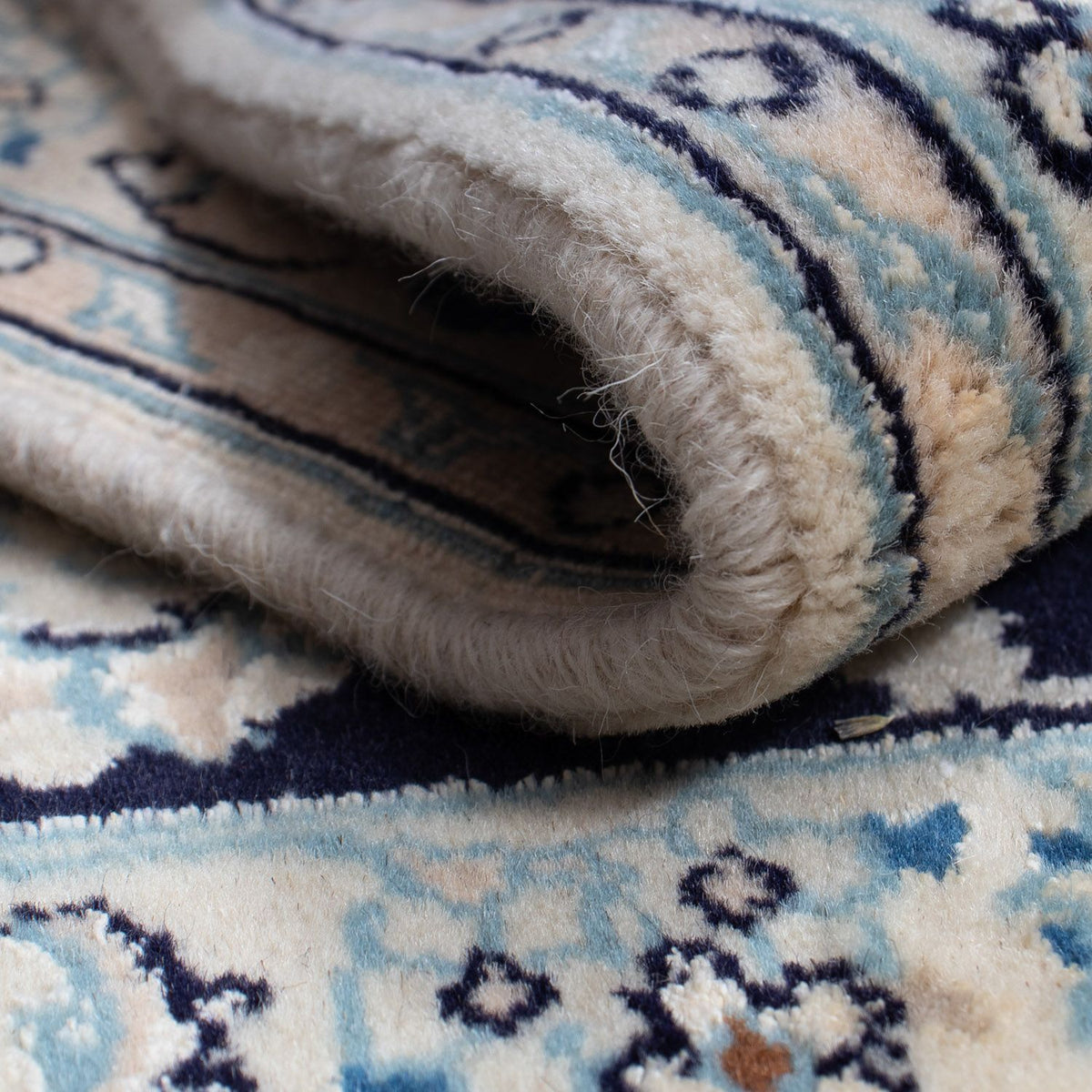 Tappeto Persero - Nain - 85 x 55 cm - blu scuro