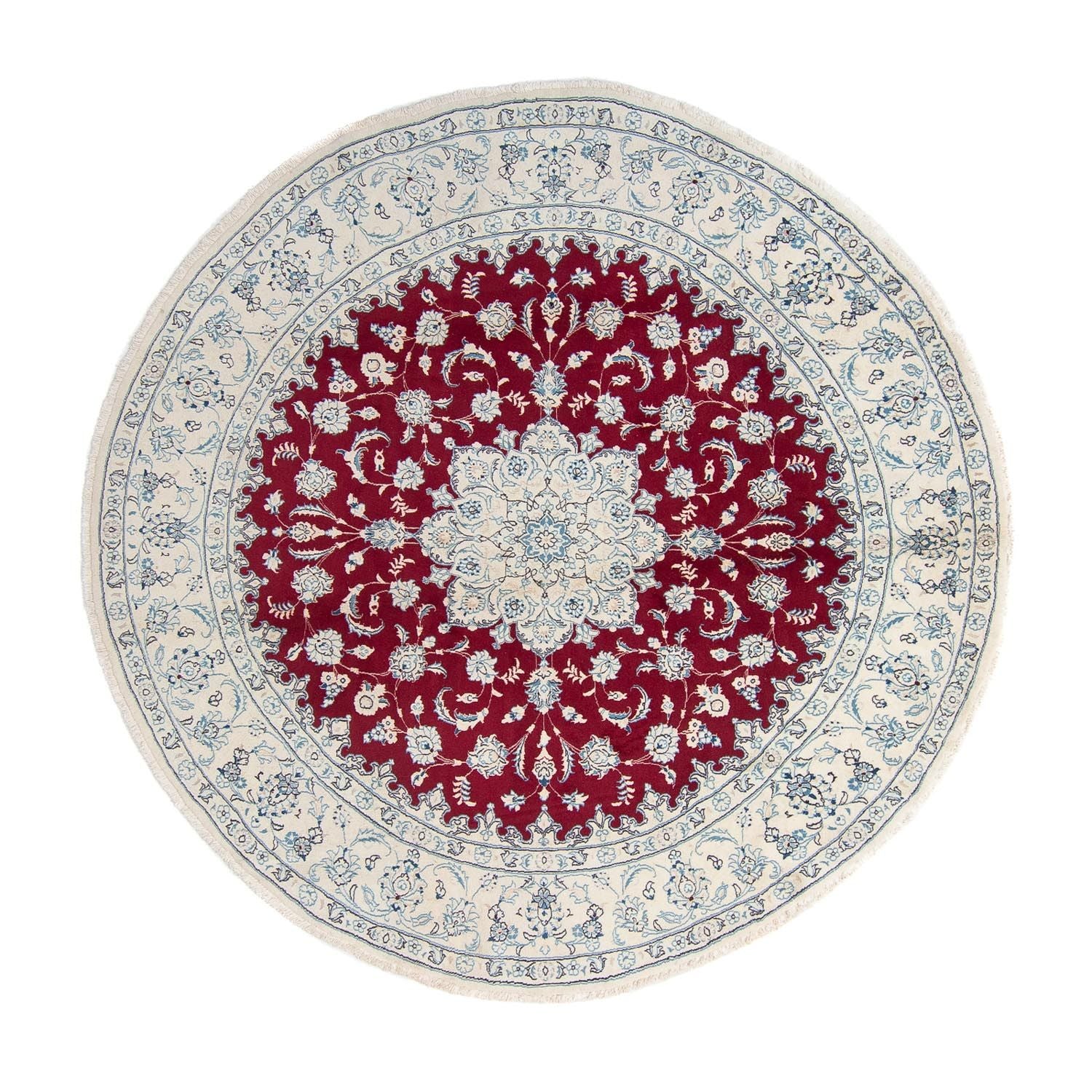Tappeto Persero - Nain rotondo  - 290 x 290 cm - rosso scuro